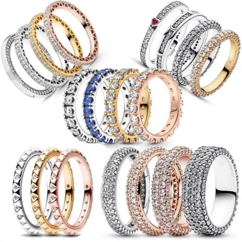 Pandora Signature Logo Pavé & Beads Ring LIMITED TIME ONLY
